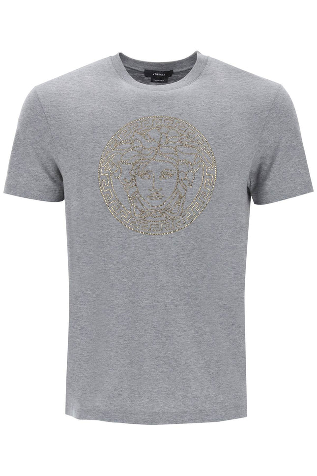 Versace rhinestones medusa t-shirt-Versace-Urbanheer