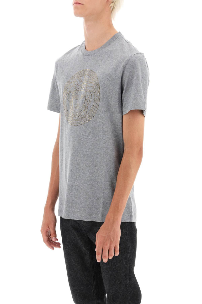 Versace rhinestones medusa t-shirt-Versace-L-Urbanheer