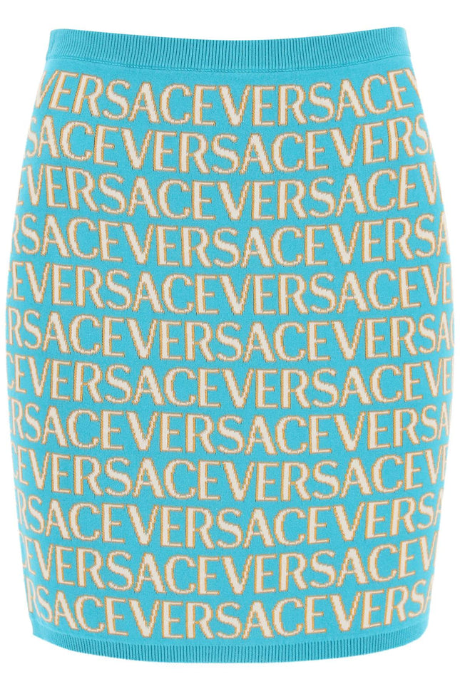 Versace monogram knit mini skirt-Versace-Urbanheer