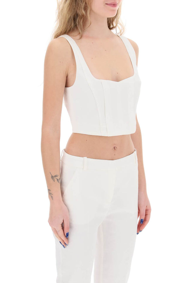 Pinko linen crop top-Pinko-42-Urbanheer