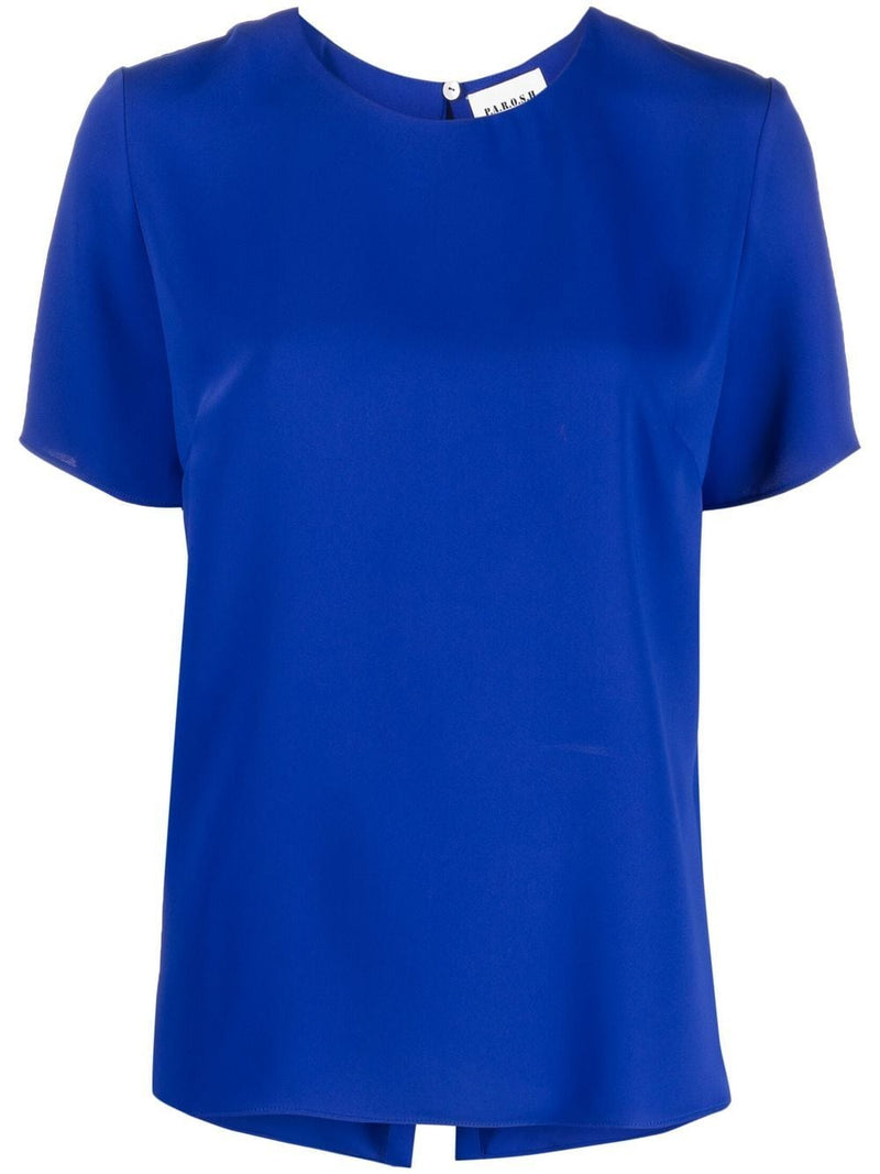 Parosh T-Shirts And Polos Blue-Parosh-XS-Urbanheer