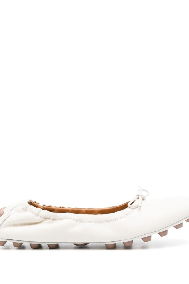 Tod'S Flat Shoes White-Tod'S-Urbanheer