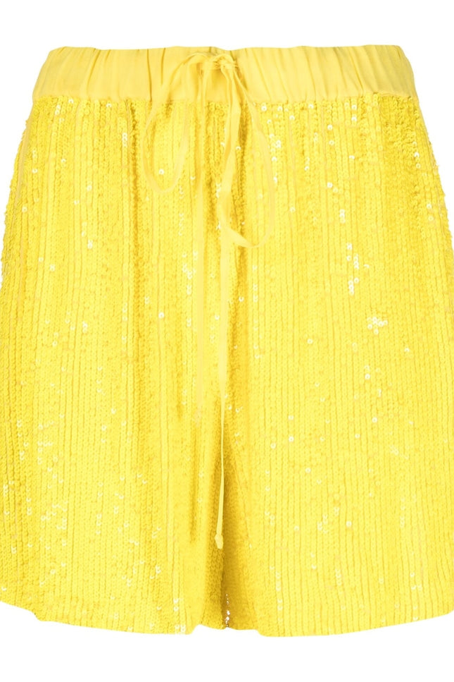 Parosh Shorts Yellow-Parosh-S-Urbanheer