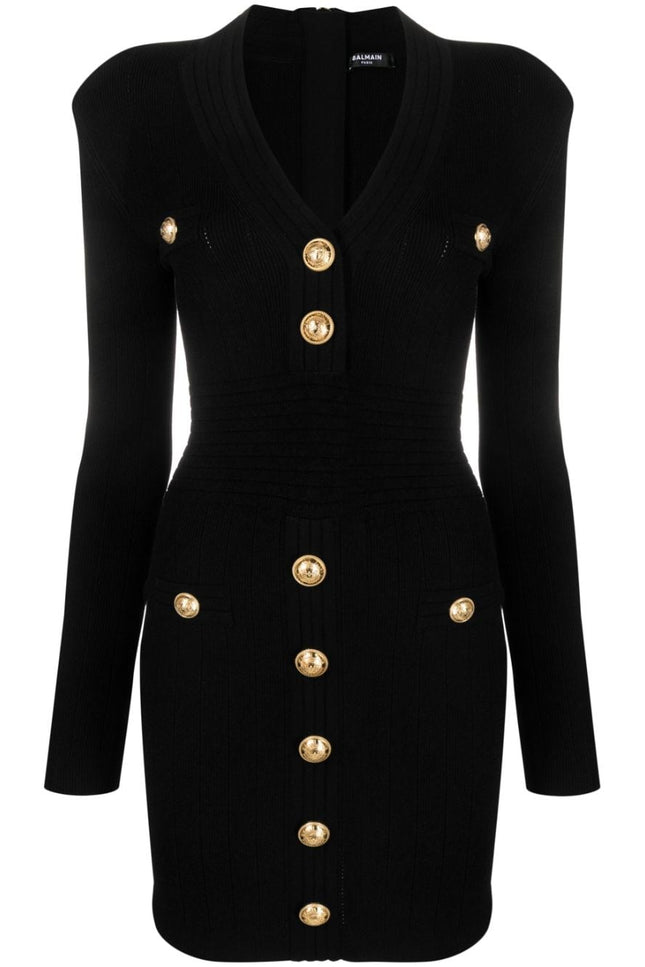 Balmain Dresses Black-Balmain-38-Urbanheer