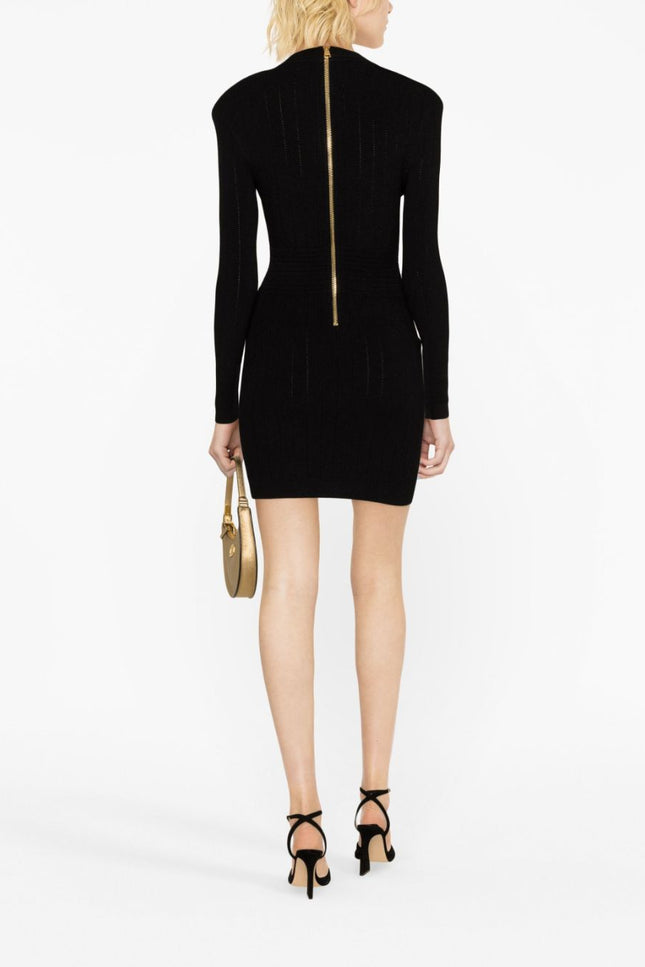 Balmain Dresses Black-Balmain-38-Urbanheer