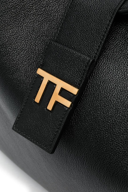 Tom Ford Gold Tone Logo Leather Tote Bag-Tom Ford-UNI-Urbanheer