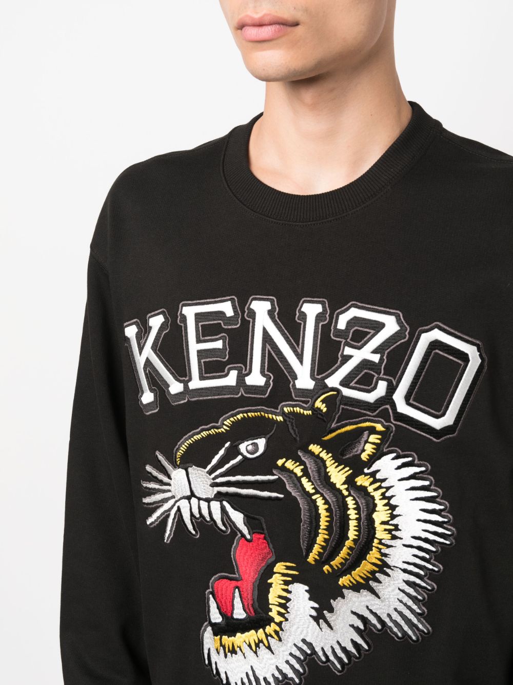 Kenzo jumper 2025 black and silver