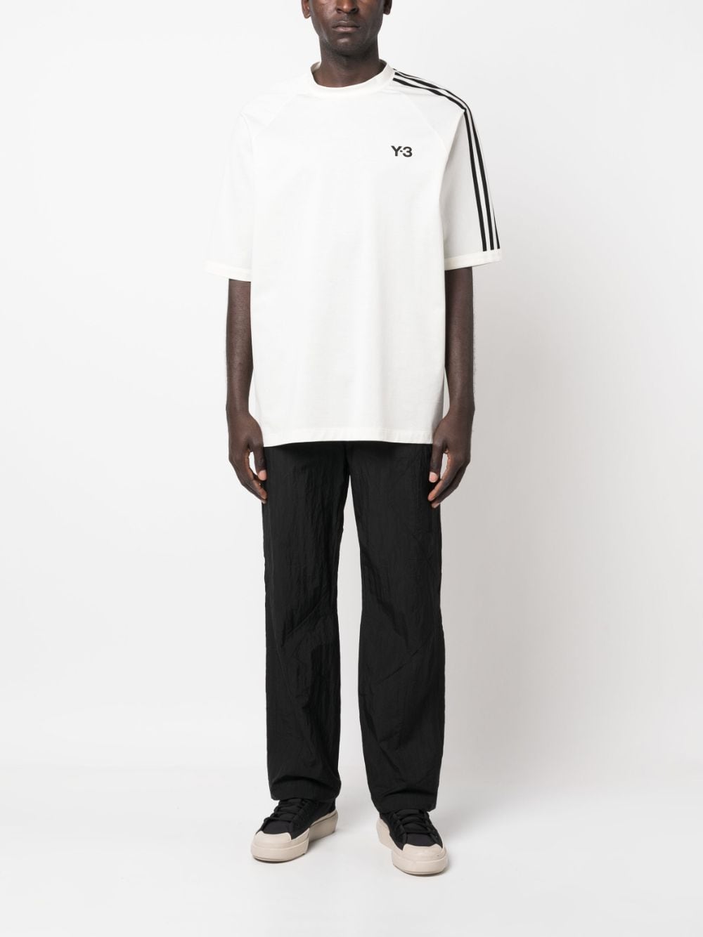 Y-3 T-shirts and Polos White-Y-3-Urbanheer