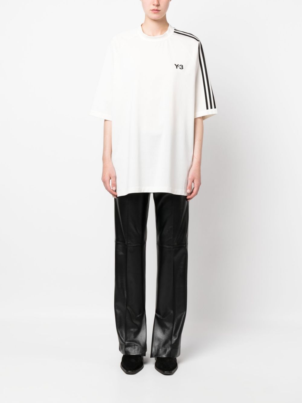 Y-3 T-shirts and Polos White-Y-3-Urbanheer