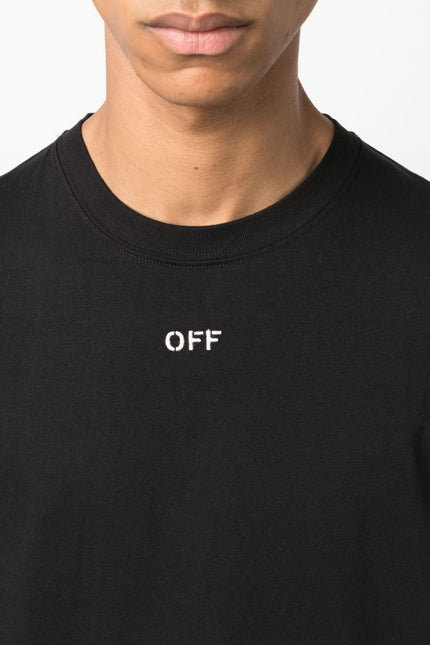 Off White T-Shirts And Polos Black-Off White-Urbanheer