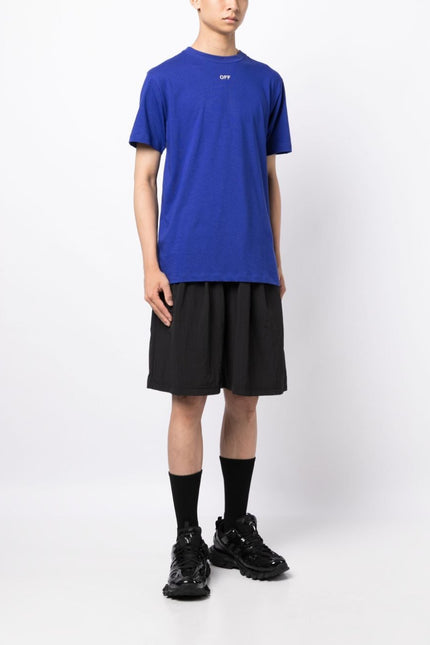 Off White T-Shirts And Polos Blue-Off White-Urbanheer