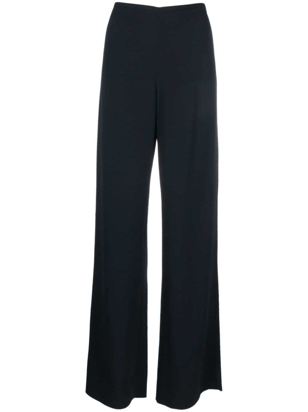 Double-Sided Silk-Satin Flat-Front Trousers by Giorgio Armani at...