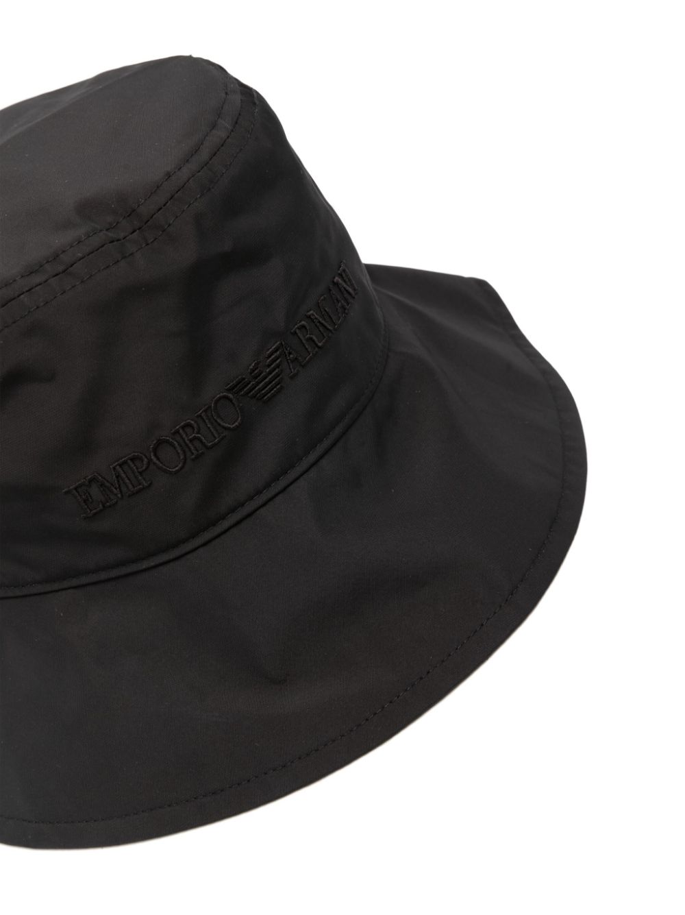 Emporio Armani Logo Bucket Hat Black