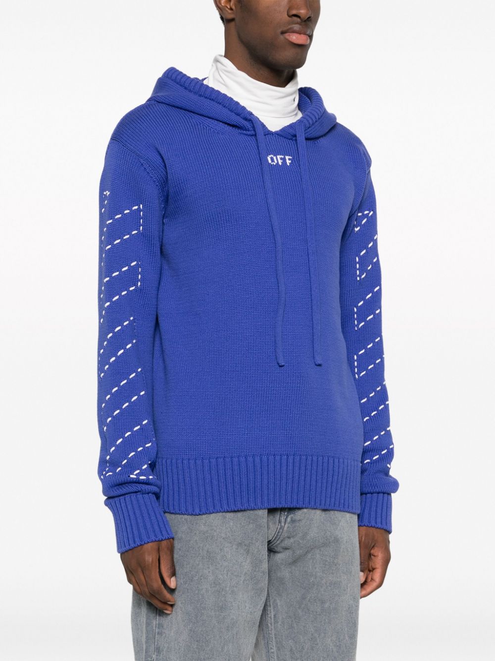 Off White Sweaters Blue-Off White-Urbanheer