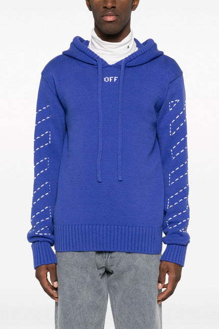 Off White Sweaters Blue-Off White-Urbanheer