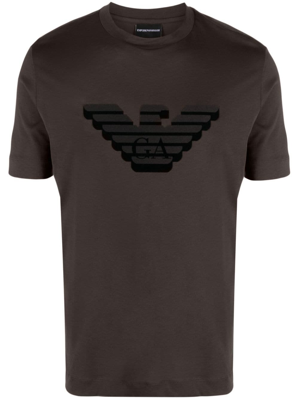 Emporio Armani T shirts and Polos Brown Urbanheer