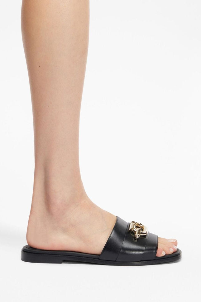 Ferragamo Sandals Black-Ferragamo-7.5-Urbanheer