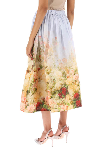 Zimmermann Linen Silk Luminosity Skirt-Zimmermann-1-Urbanheer