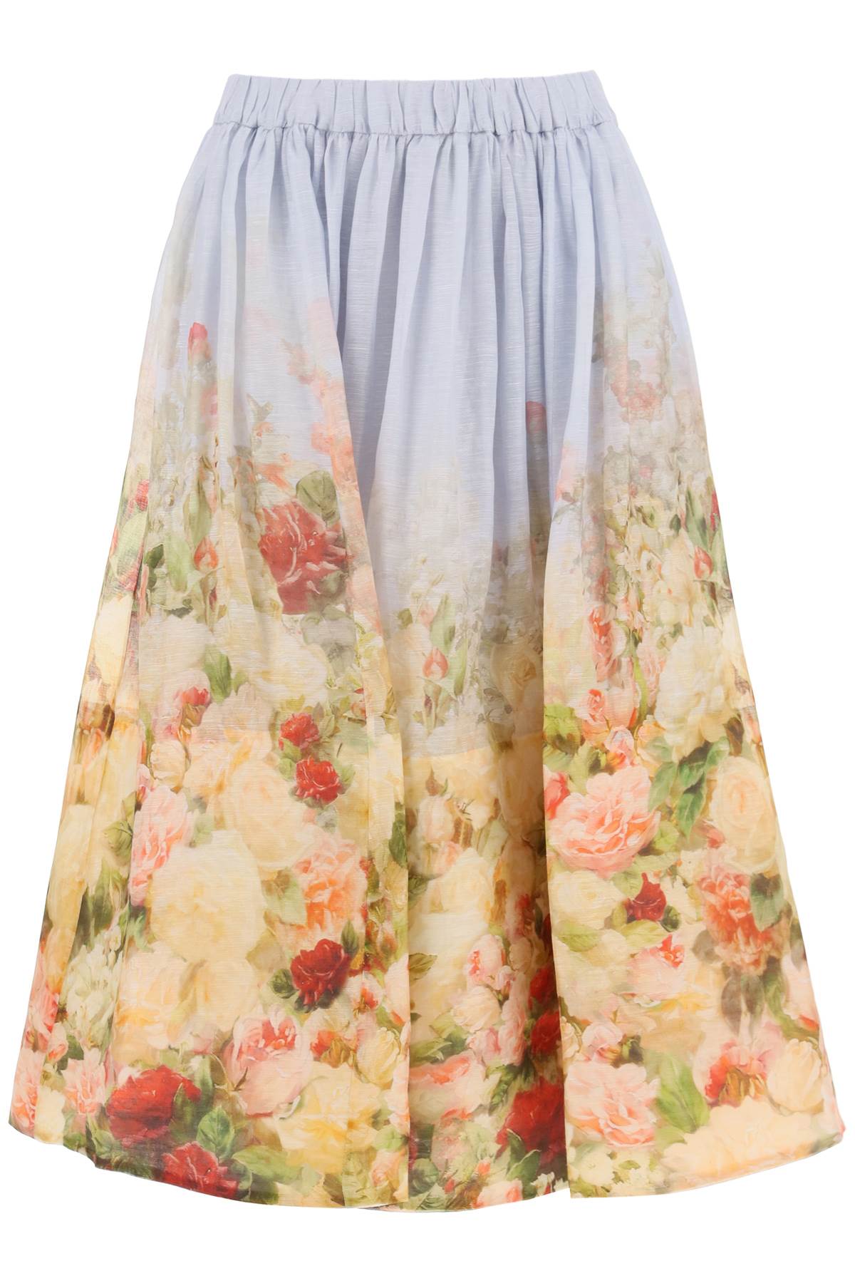 Zimmermann Linen Silk Luminosity Skirt-Zimmermann-1-Urbanheer