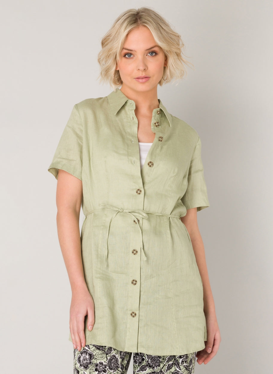 Lyabo Linen Tunic Women Dress-Yest-Urbanheer