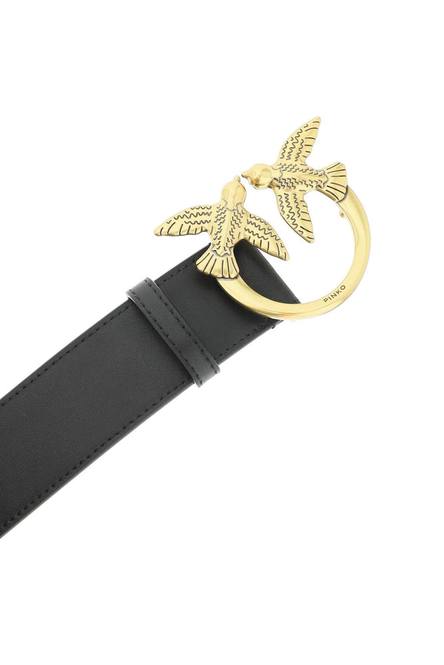 Pinko love birds leather belt-Pinko-Urbanheer