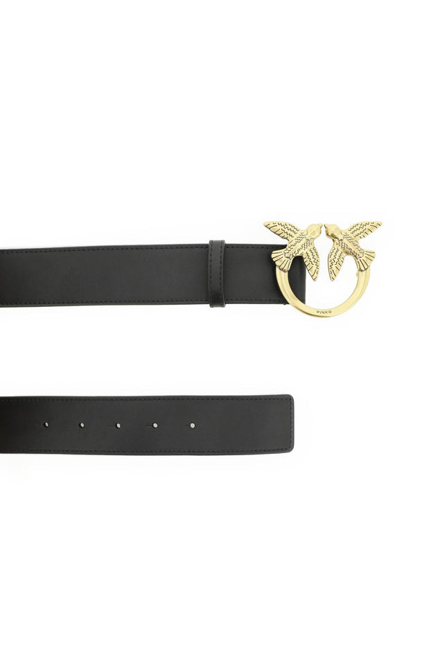 Pinko love birds leather belt-Pinko-Urbanheer