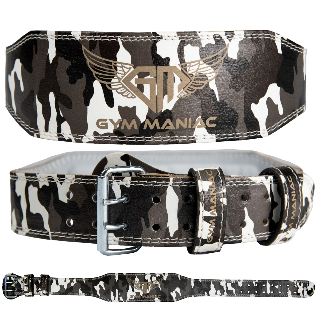 Gym Maniac GM Weight Lifting Belt - Camo-Gym Maniac GM s.r.o.-Urbanheer