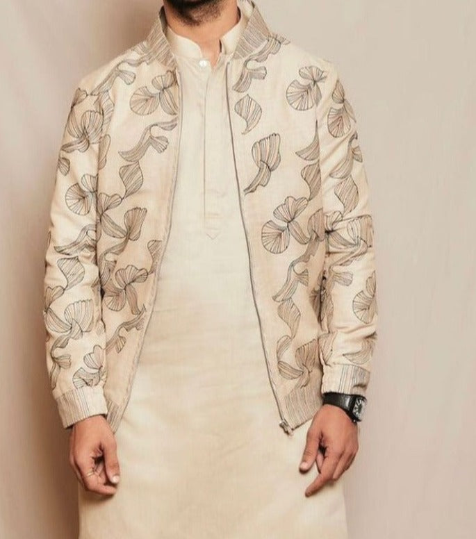 Rajkummar Rao In I And You Jacket Set In Beige-Bohame-Urbanheer