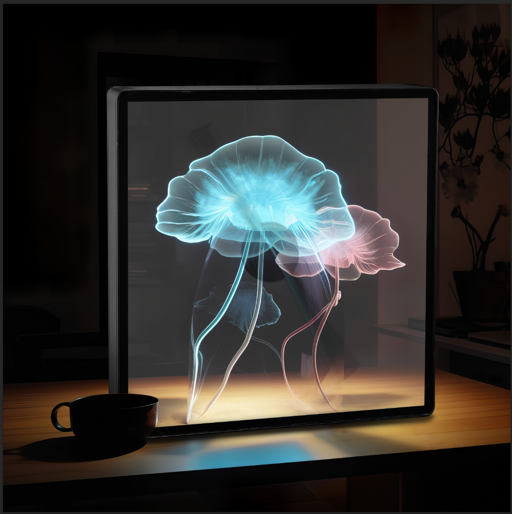 3D Hologram Projection Light-EP Designlab LLC-3D FAN with Frame-Urbanheer