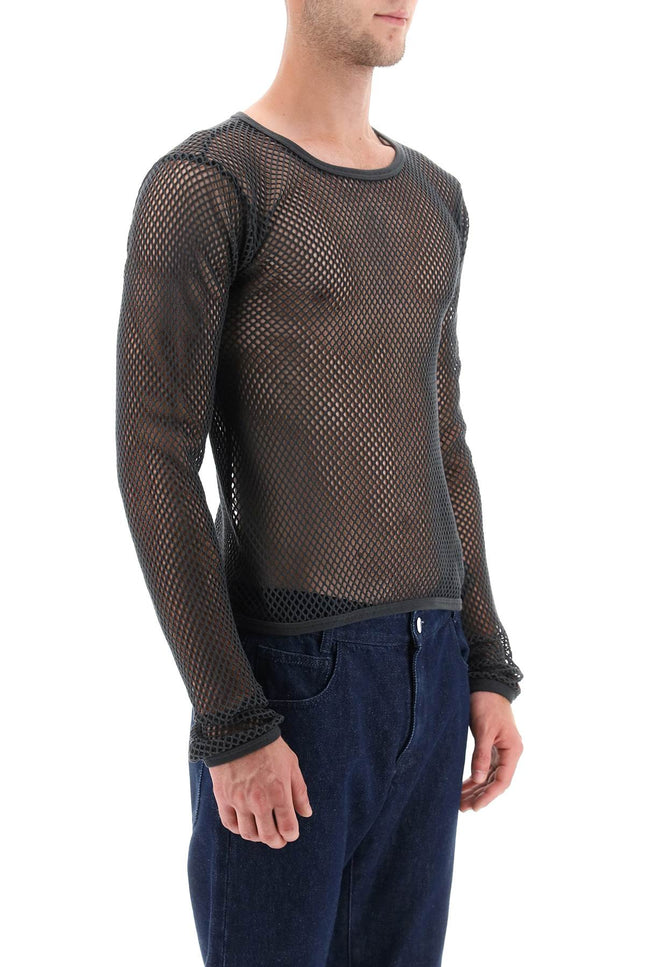 Raf simons long sleeve fishnet knit t-shirt-Raf Simons-Urbanheer