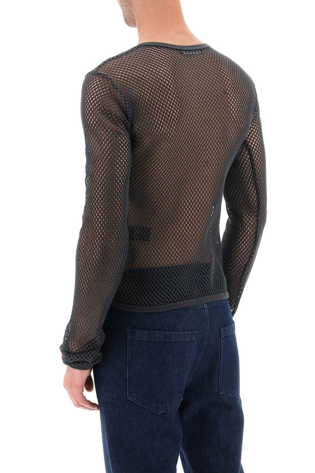 Raf simons long sleeve fishnet knit t-shirt-Raf Simons-Urbanheer