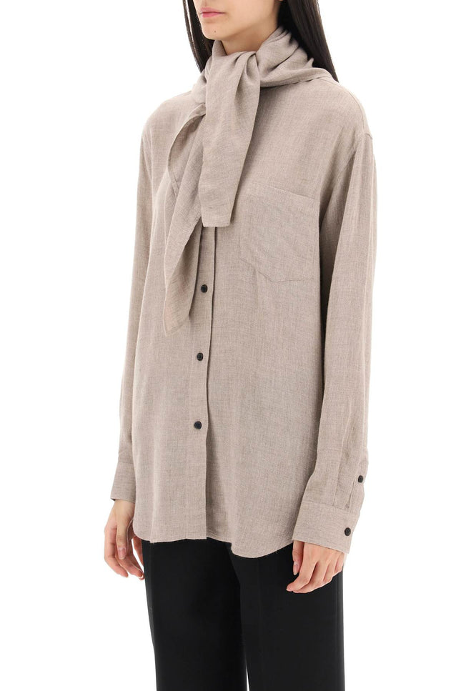 Toteme scarf collar shirt-Toteme-Urbanheer