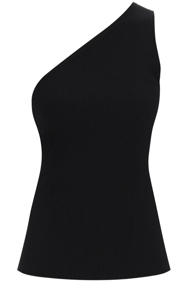 Toteme one-shoulder top in ribbed knit-Toteme-Urbanheer