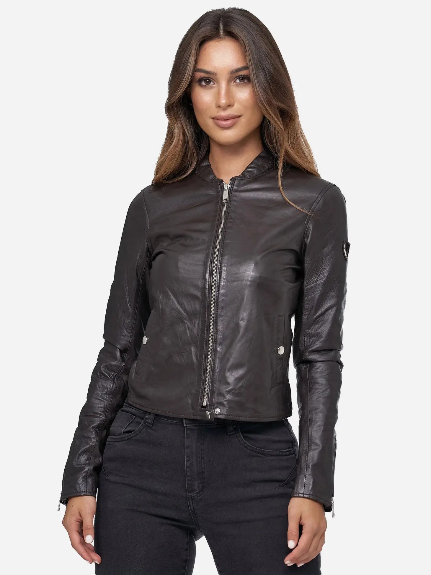 Tazzio Women's Leather Jacket-Tazzio-Urbanheer