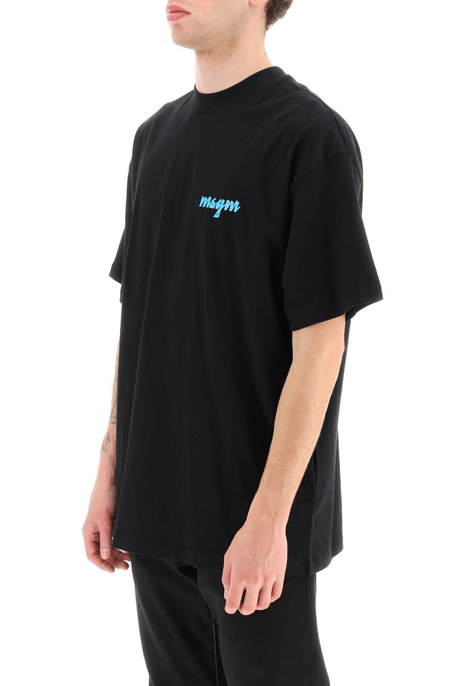 Msgm raised logo print t-shirt-MSGM-L-Urbanheer