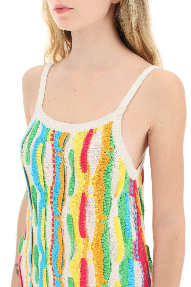 Msgm multicolor knit mini dress-MSGM-Urbanheer