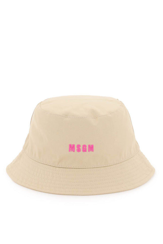 Msgm cotton bucket hat with embroidery-MSGM-Urbanheer