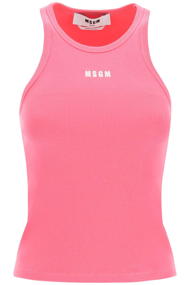 Msgm logo embroidery tank top-MSGM-XS-Urbanheer