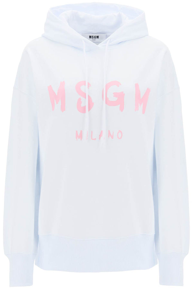 Msgm brushed logo hoodie-MSGM-Urbanheer