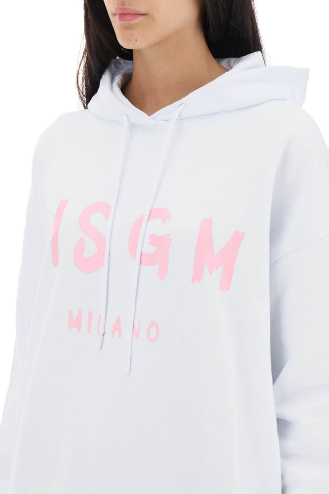 Msgm brushed logo hoodie-MSGM-Urbanheer