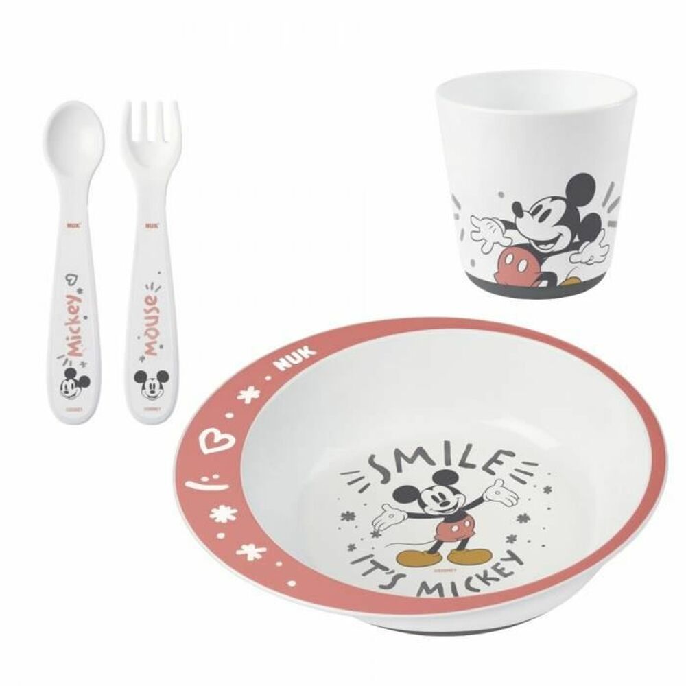 NUK Mickey Mouse Infant Tableware Set 4 Pieces 4 Piece Set