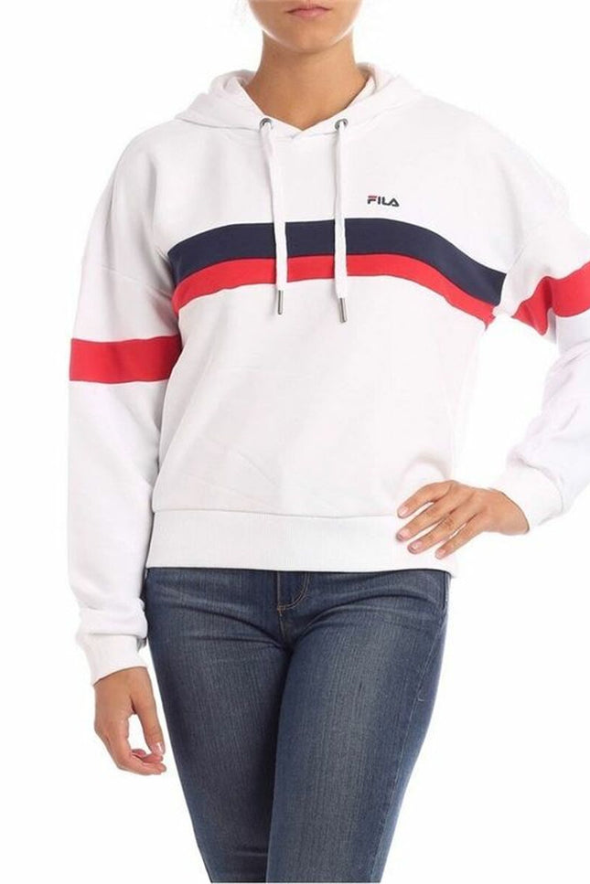 Women’s Hoodie Fila Ella White-Sports | Fitness > Sports material and equipment > Sports sweatshirts-Fila-Urbanheer