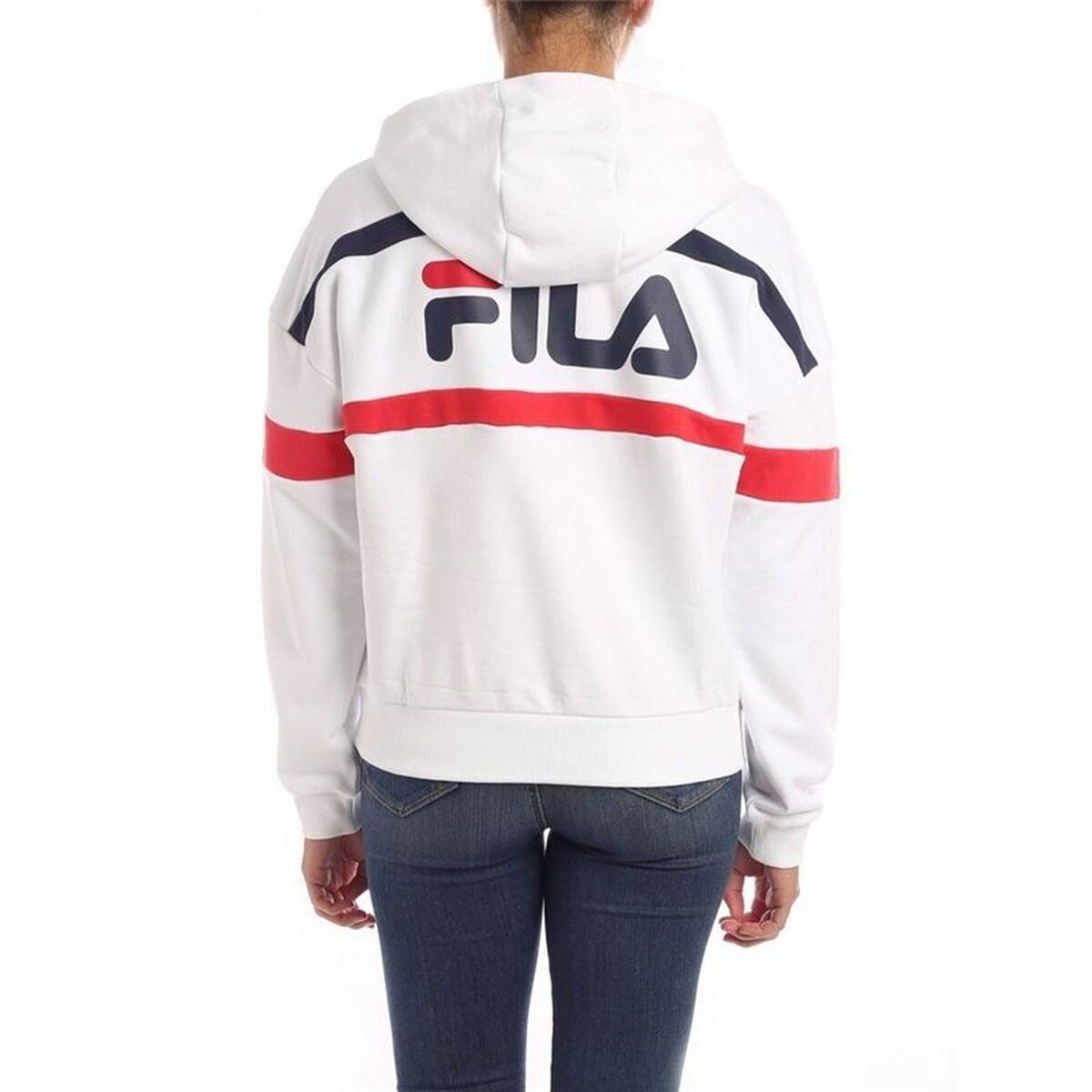 Women’s Hoodie Fila Ella White-Sports | Fitness > Sports material and equipment > Sports sweatshirts-Fila-Urbanheer