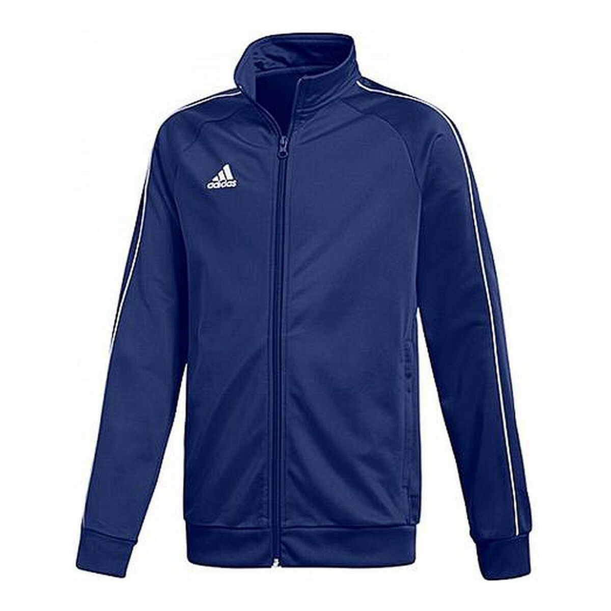 Children'S Sports Jacket Adidas Core18 Pes Jkty Cv3577 Navy Polyester (10 Years)-Adidas-10 Years-Urbanheer