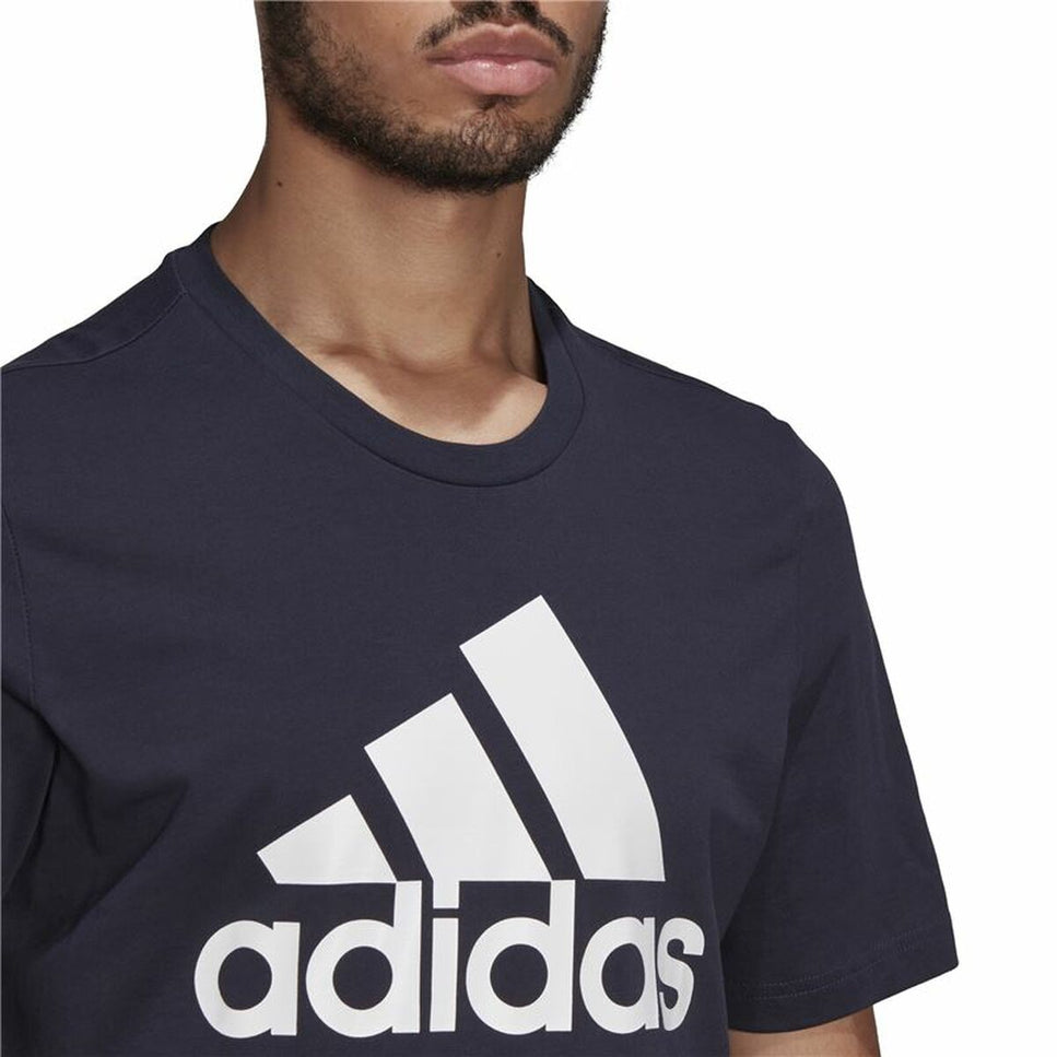 T-shirt Essentials Big Logo Adidas Legend Ink Blue-Adidas-Urbanheer