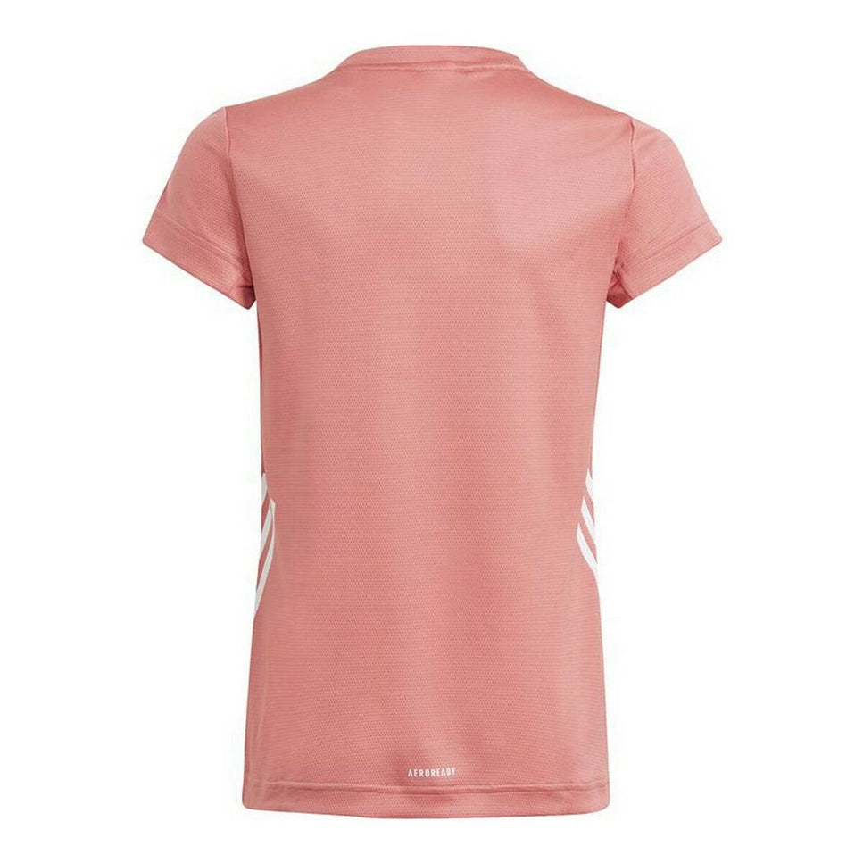 Child's Short Sleeve T-Shirt Adidas Aeroready Salmon-Adidas-Urbanheer