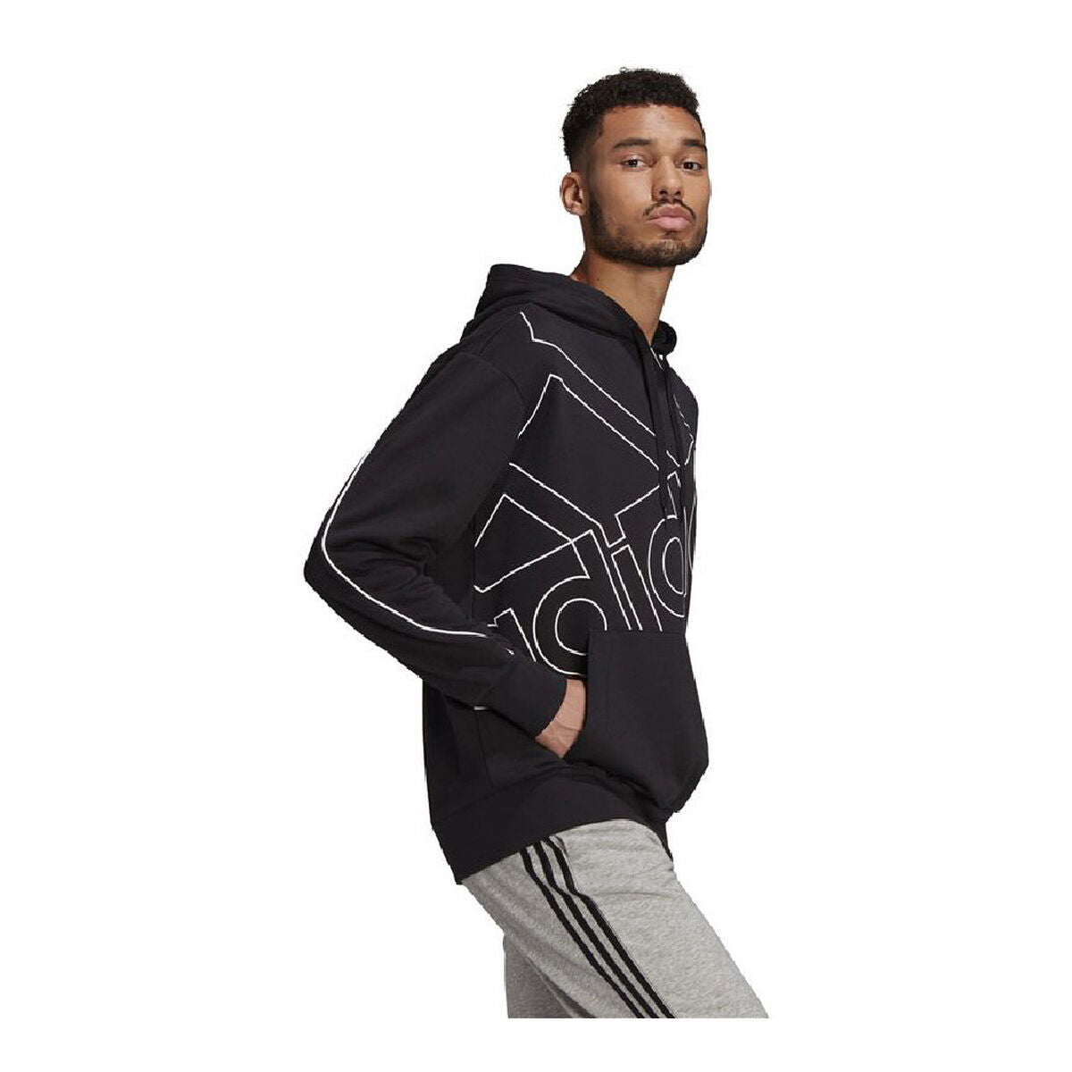 Men’s Hoodie Adidas Giant Black-Adidas-Urbanheer