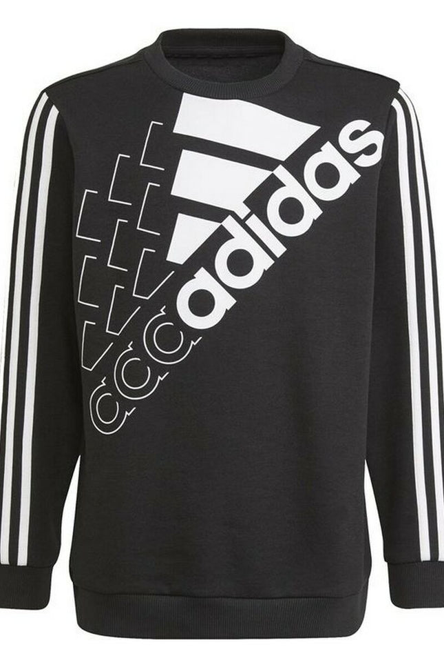 Children’s Sweatshirt Adidas Essentials Logo K Black-Adidas-Urbanheer