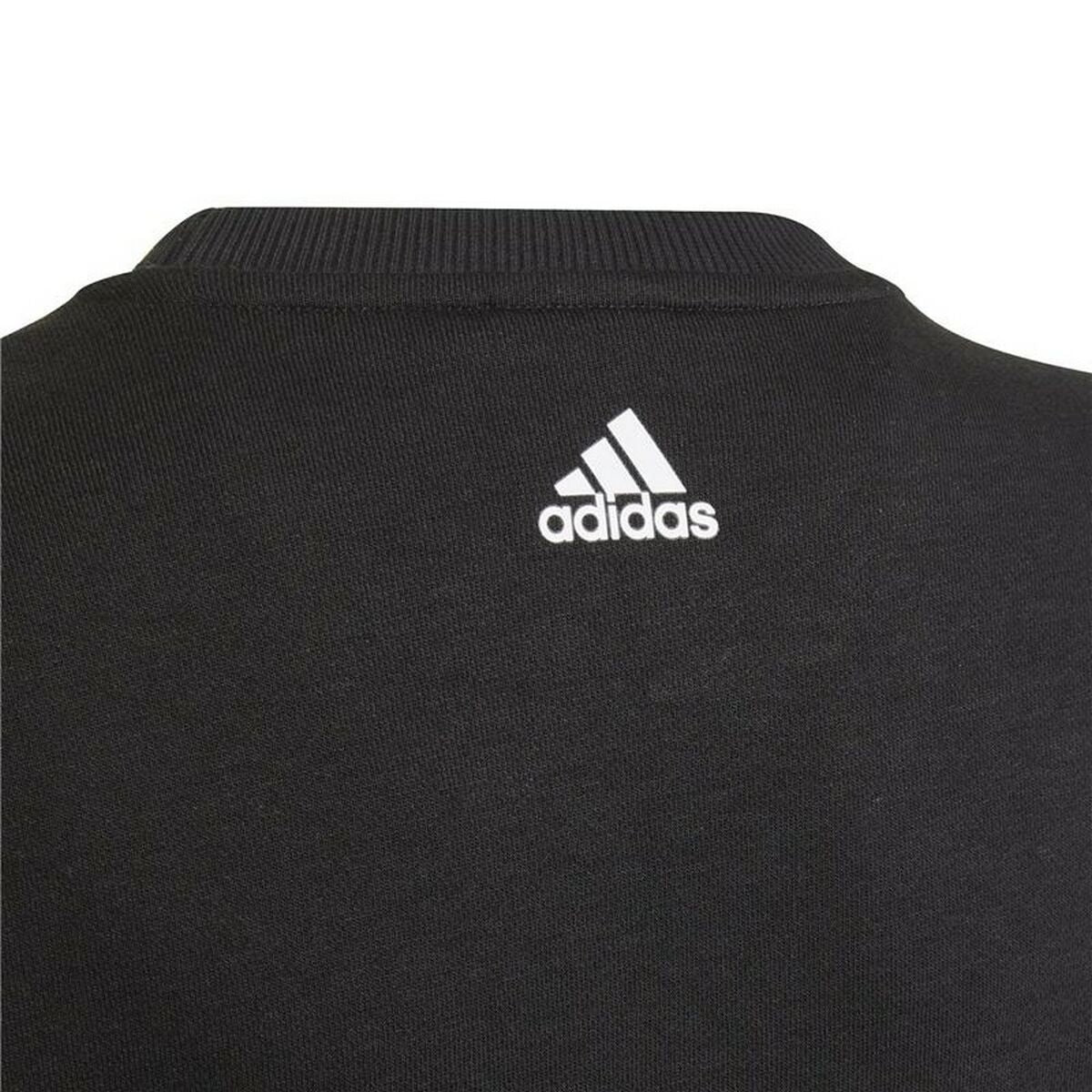 Children’s Sweatshirt Adidas Essentials Logo K Black-Adidas-Urbanheer