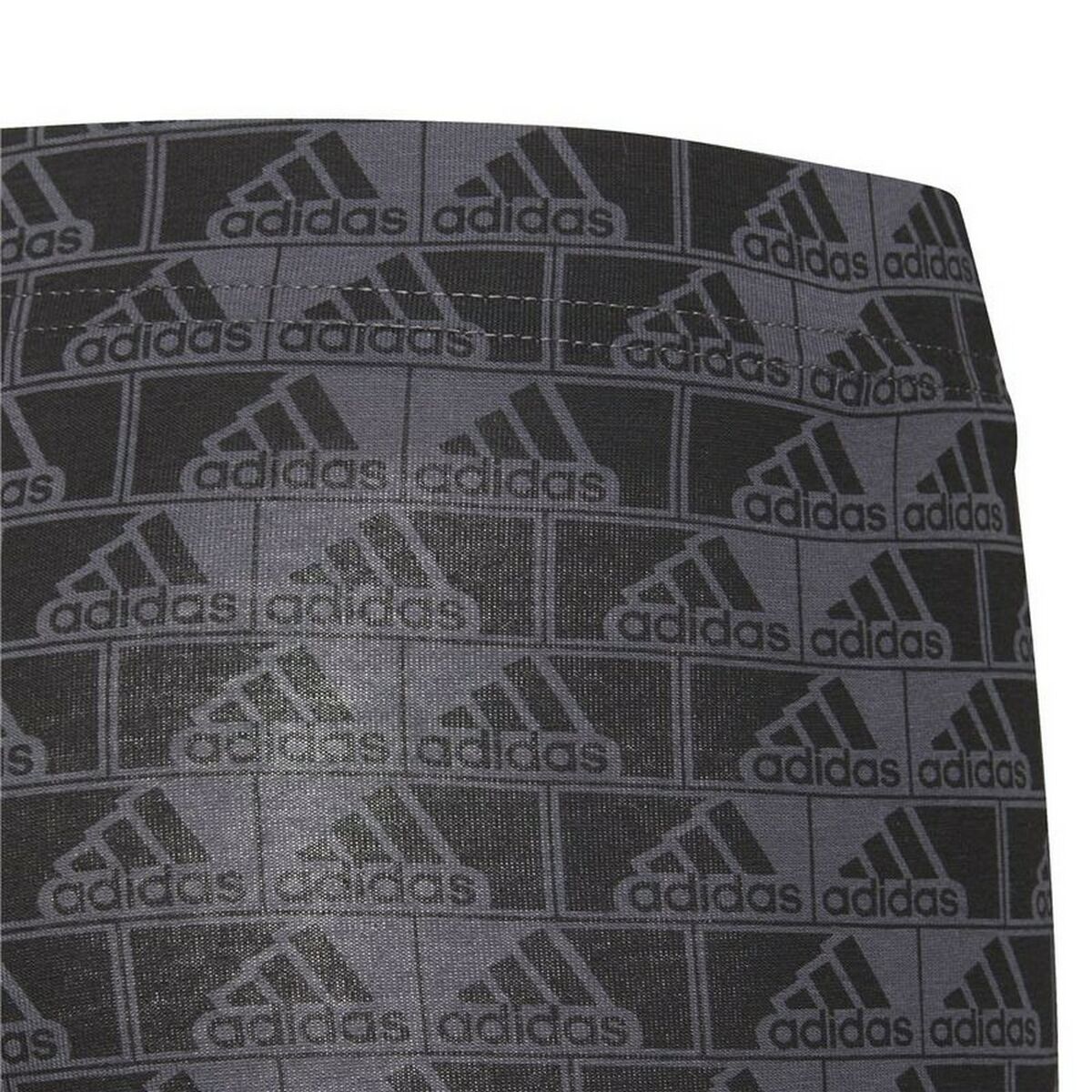 Sports Leggings Adidas Essentials Logo Grey-Adidas-Urbanheer